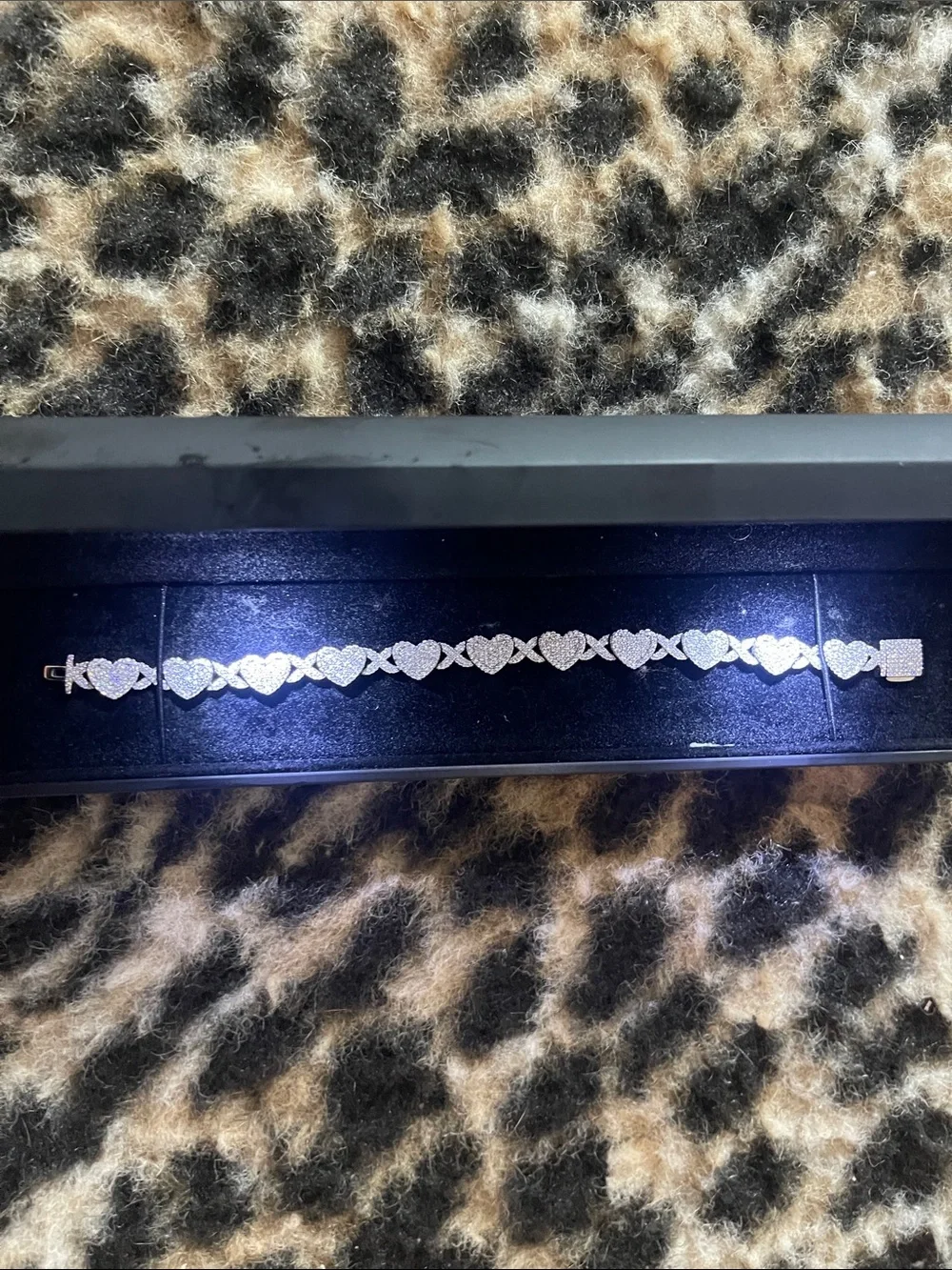 Silver Heart Link Bracelet - Women's Accessories